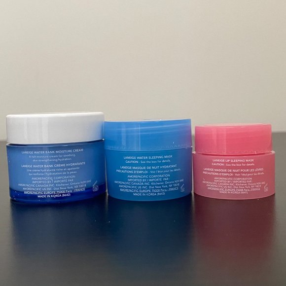 Laneige set: Lip Sleeping Mask, Water Sleeping Mask & Water Bank Moisture Cream - Picture 6 of 16